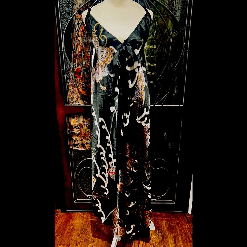 Kariza butterfly silk dress